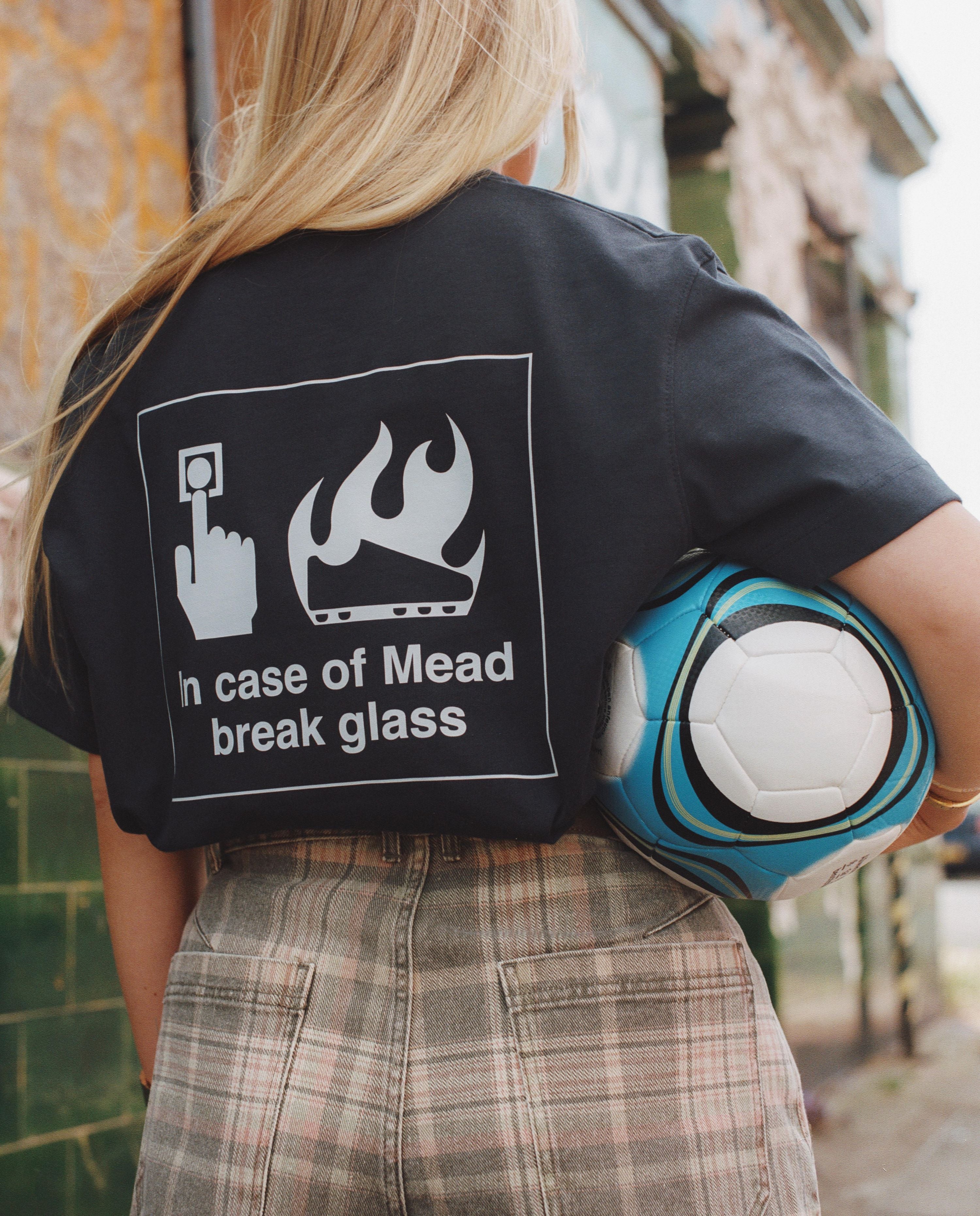 AOF Break Glass T-Shirt | Navy Graphic Tee | Art of Football
