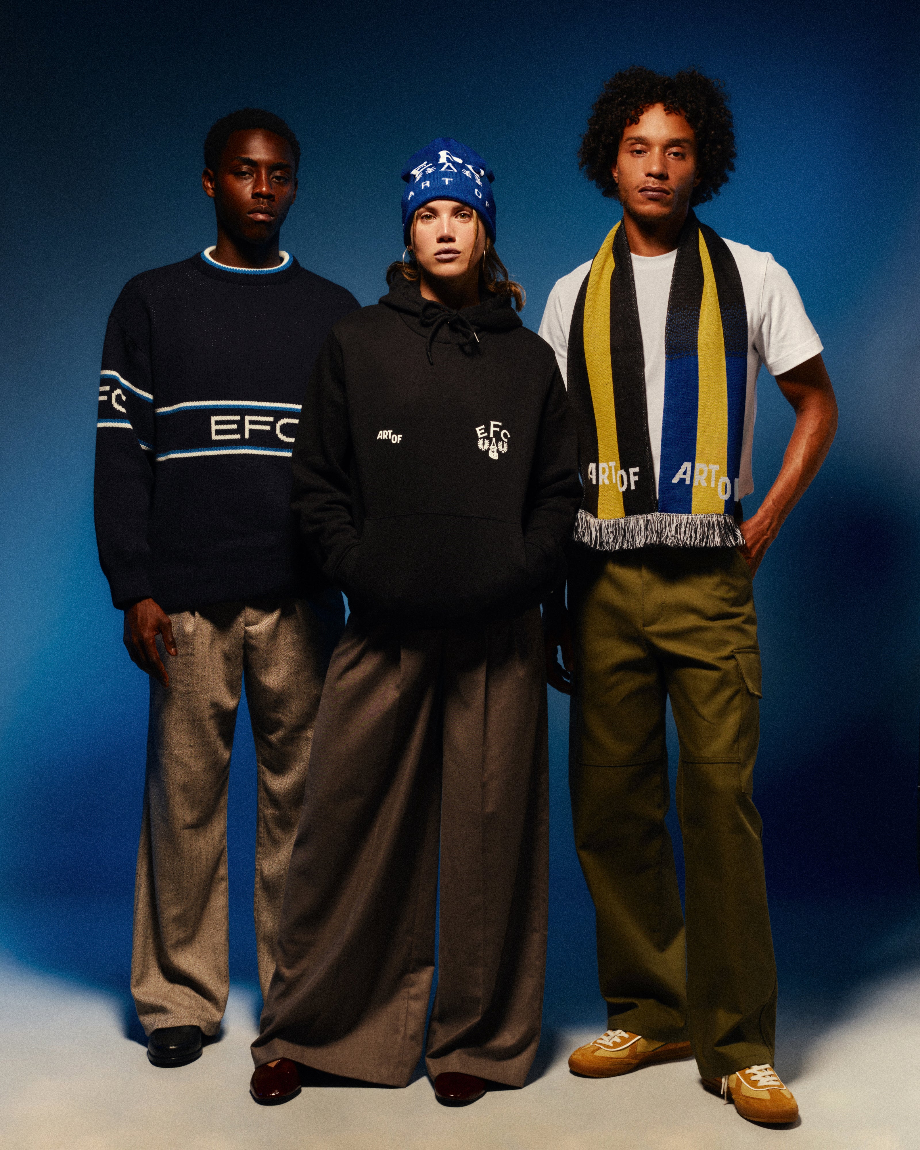 ART OF Football x Everton Heritage Scarf | AOF Knitted Accessories