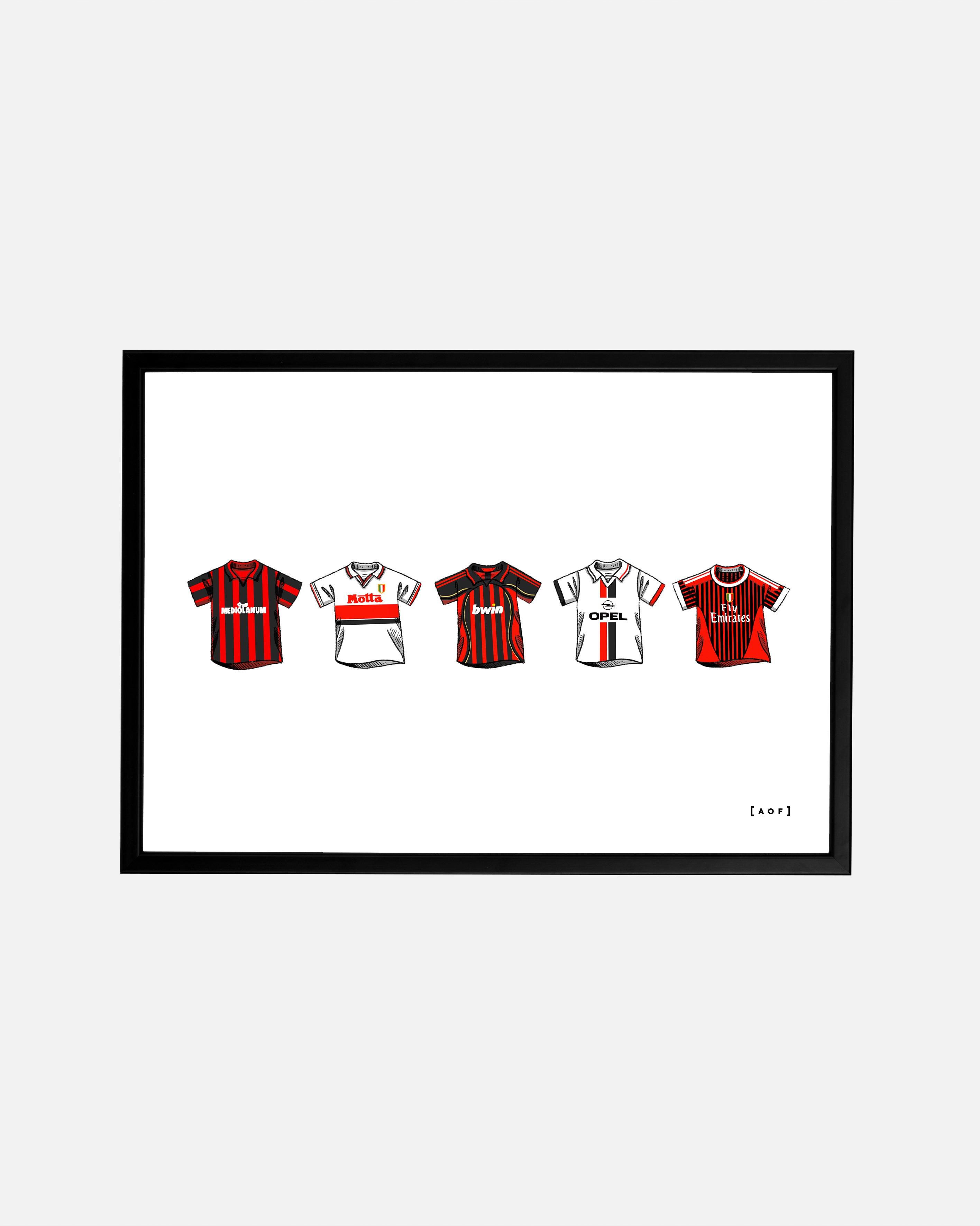 ART OF AC Classics Framed Print | Italian Football Wall Art