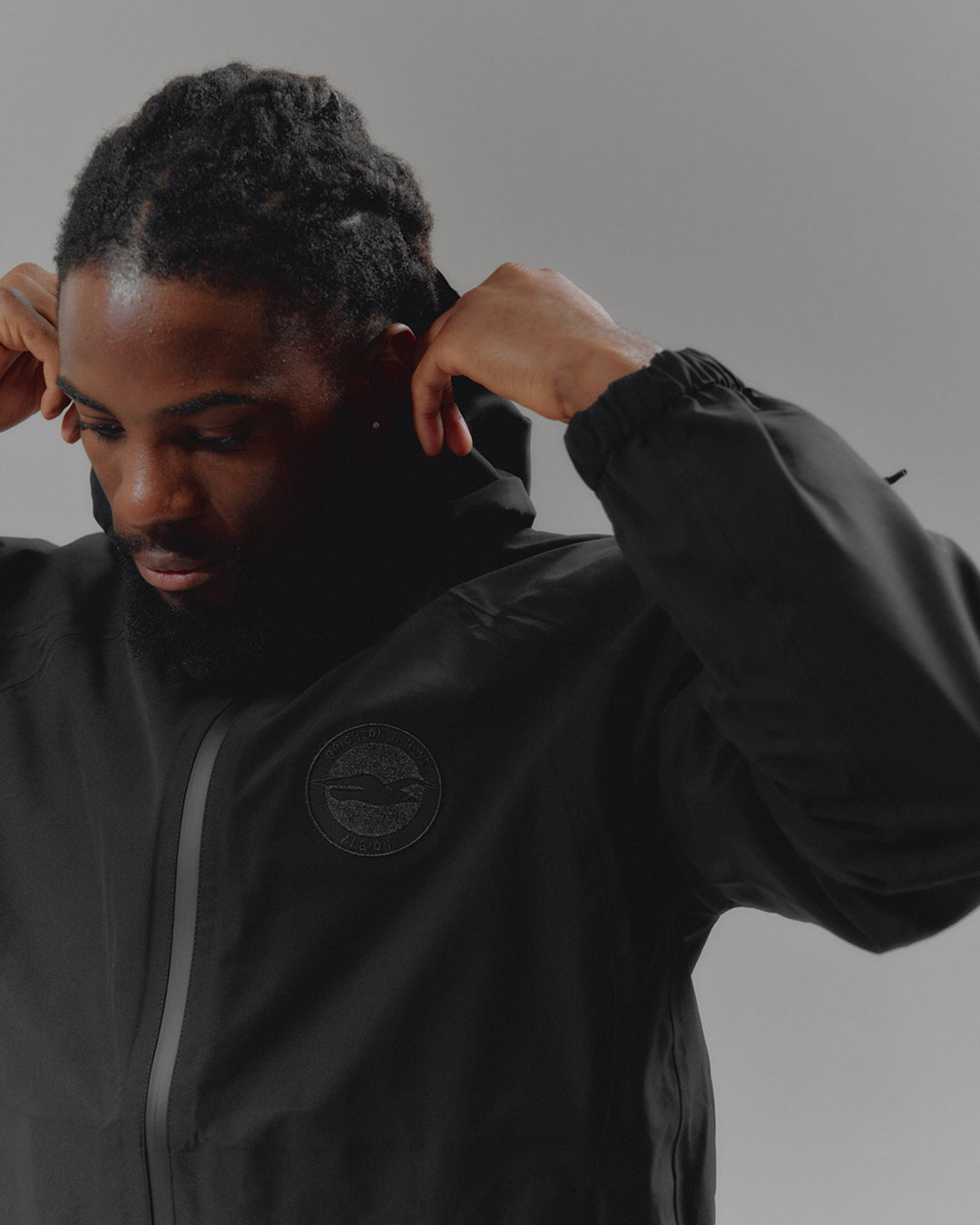 AOF Brighton & Hove Albion Shell Jacket | Black | Art of Football