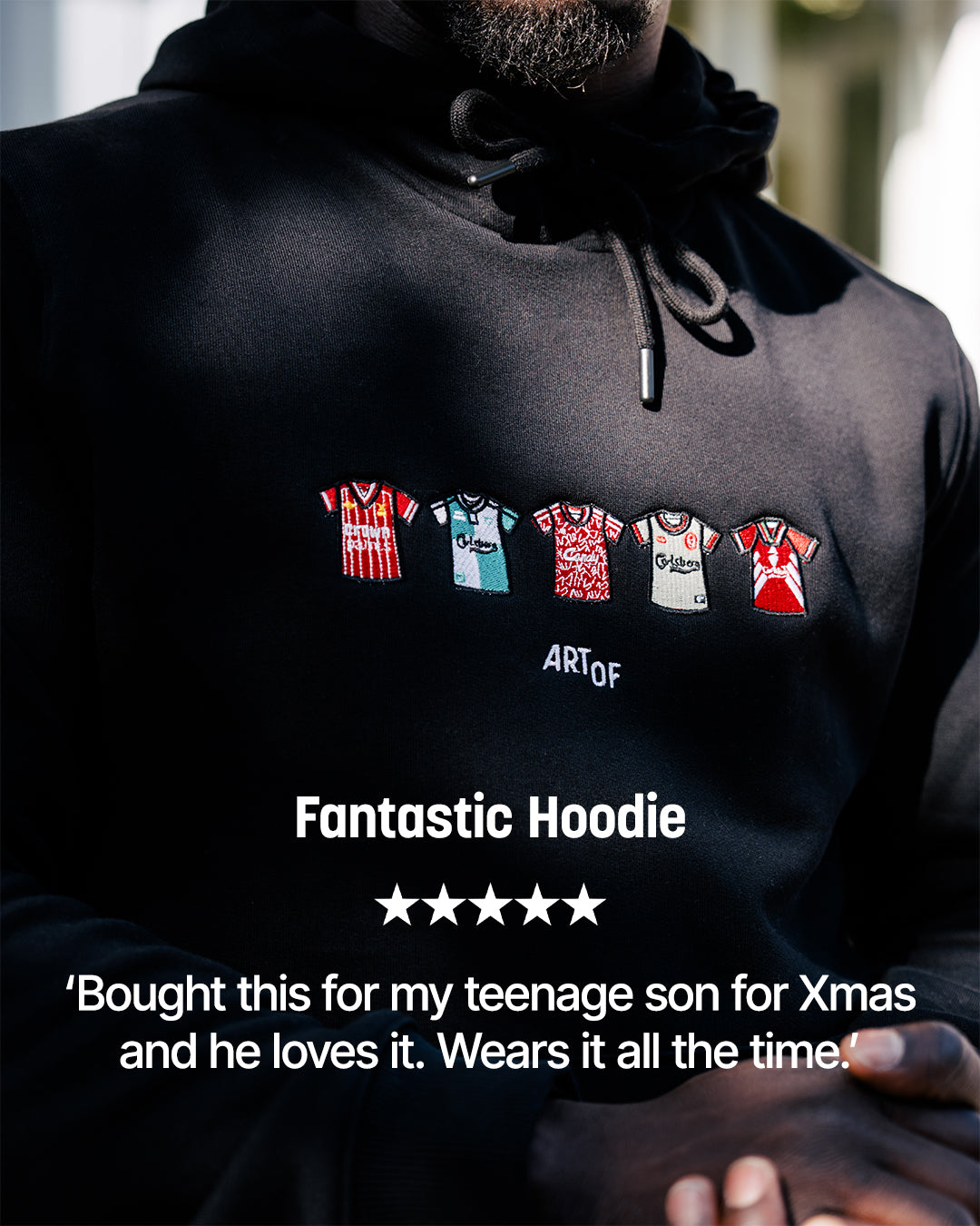 ART OF LFC Embroidered Classics Black Hoodie | Shop Football