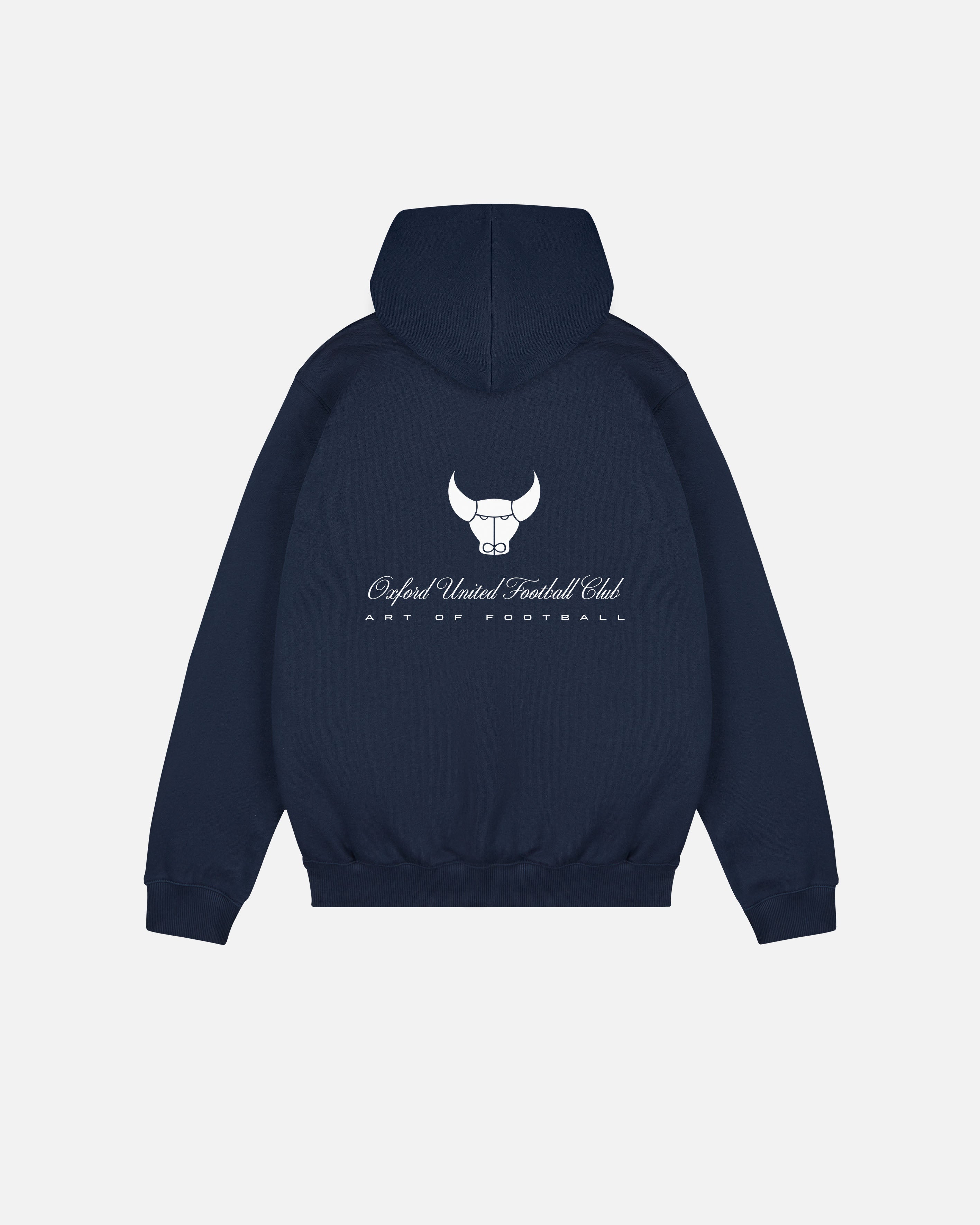 ART OF x Oxford Heritage Hoodie | Navy Printed Football Sweat
