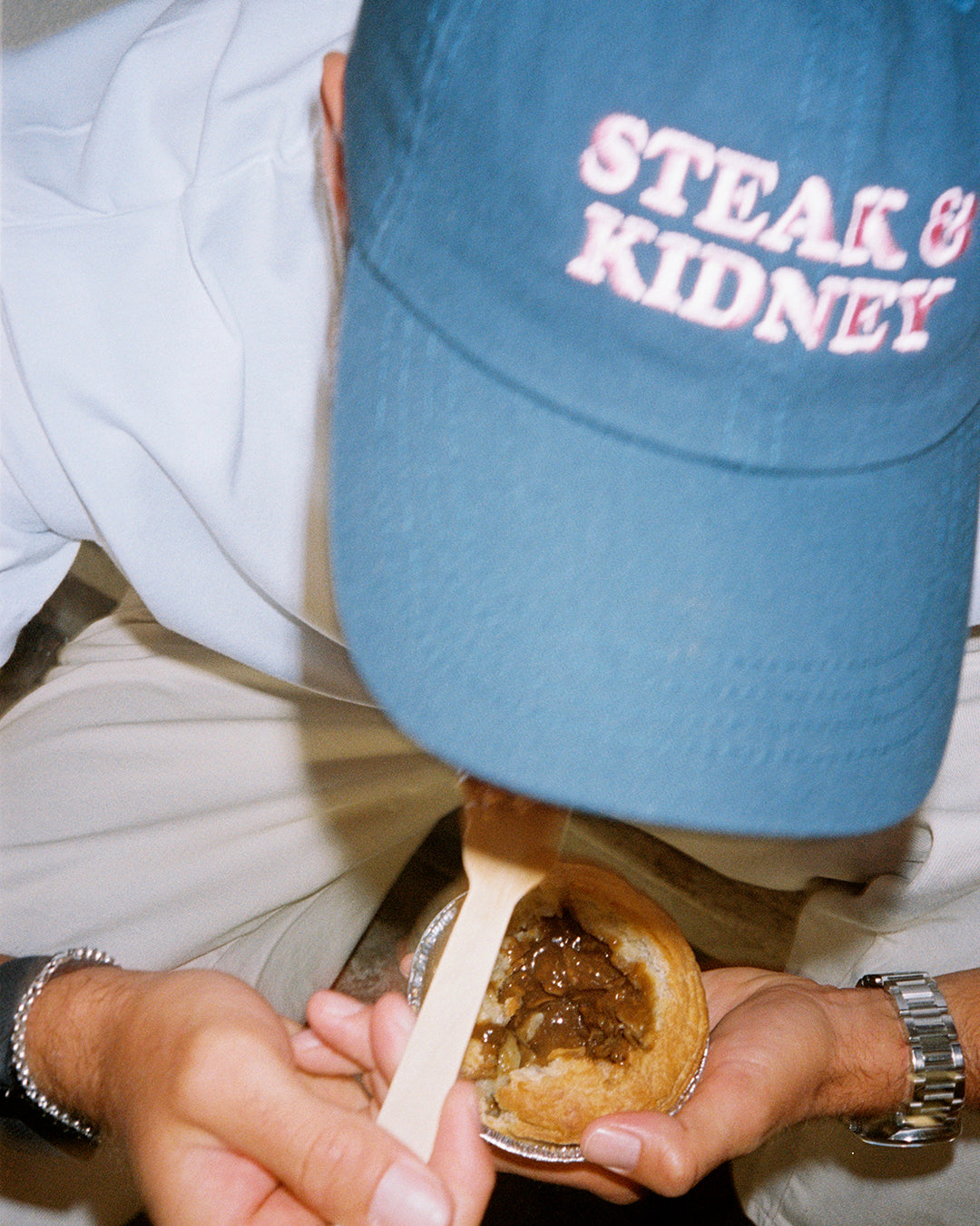 AOF x Pukka Steak & Kidney Cap | Navy Hat | Shop Now | Art of Football