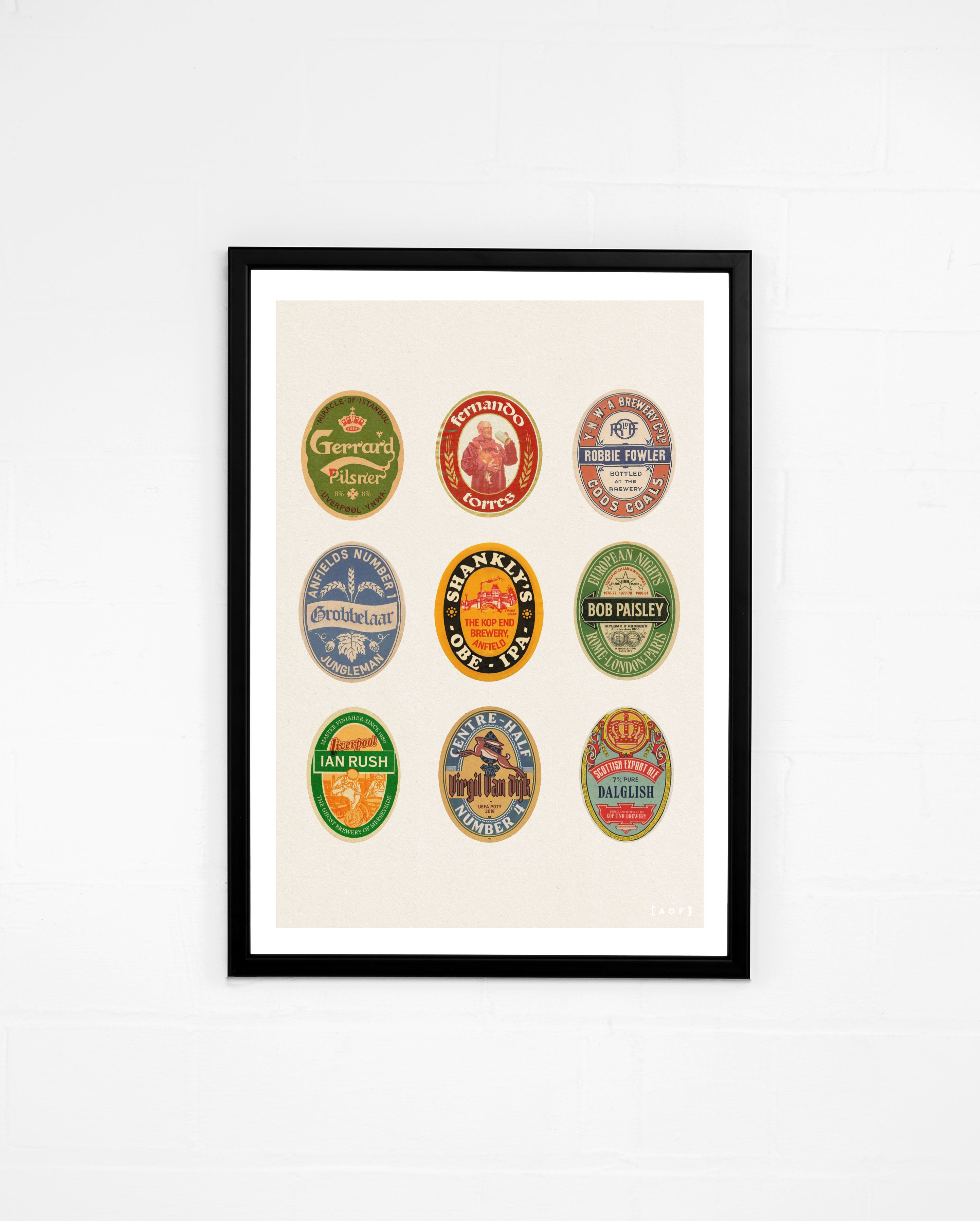 ART OF LFC Kop End Brewery Framed Print | Football Wall Art