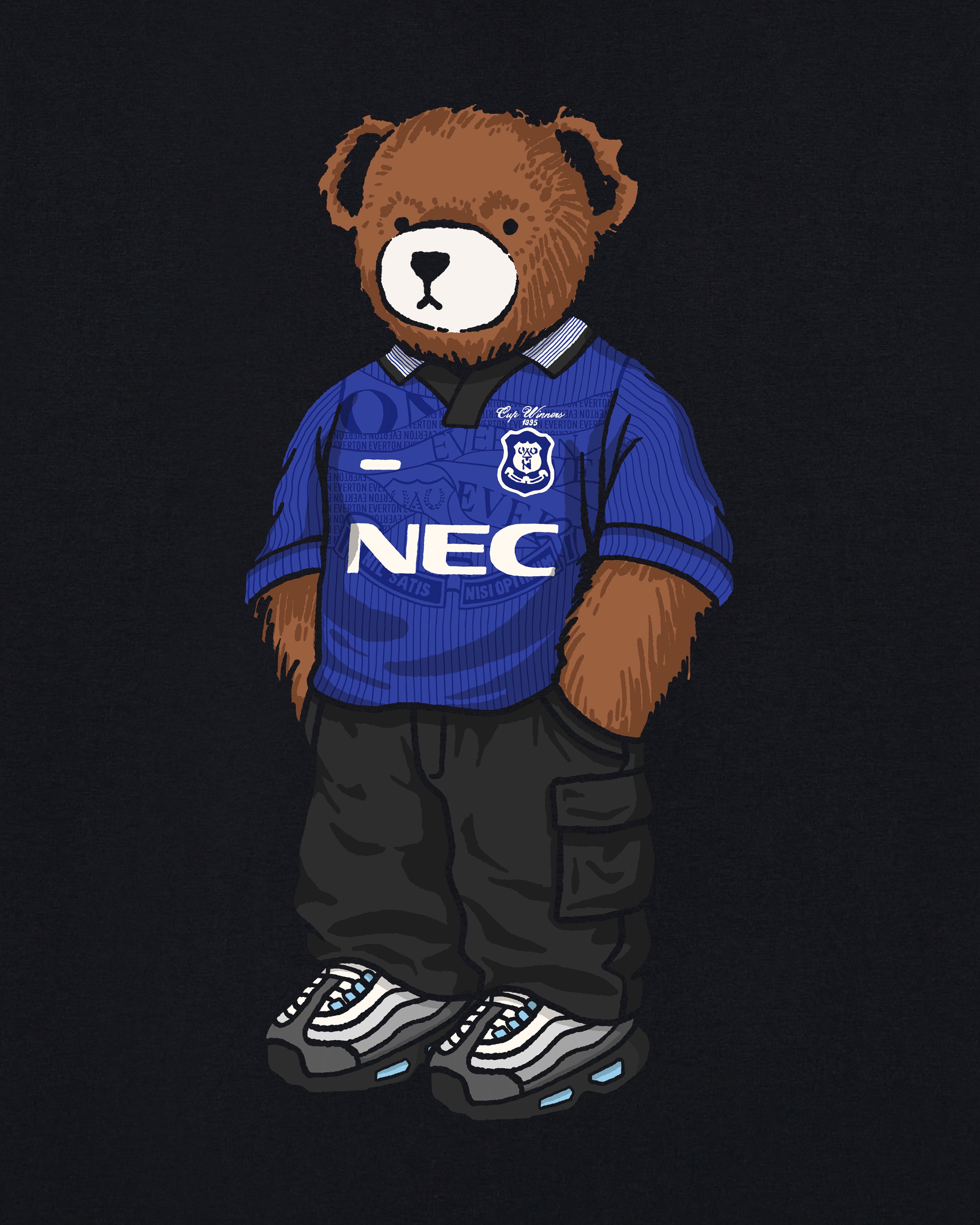 ART OF x Everton Home Pickles | EFC Black Graphic Football T-shirt