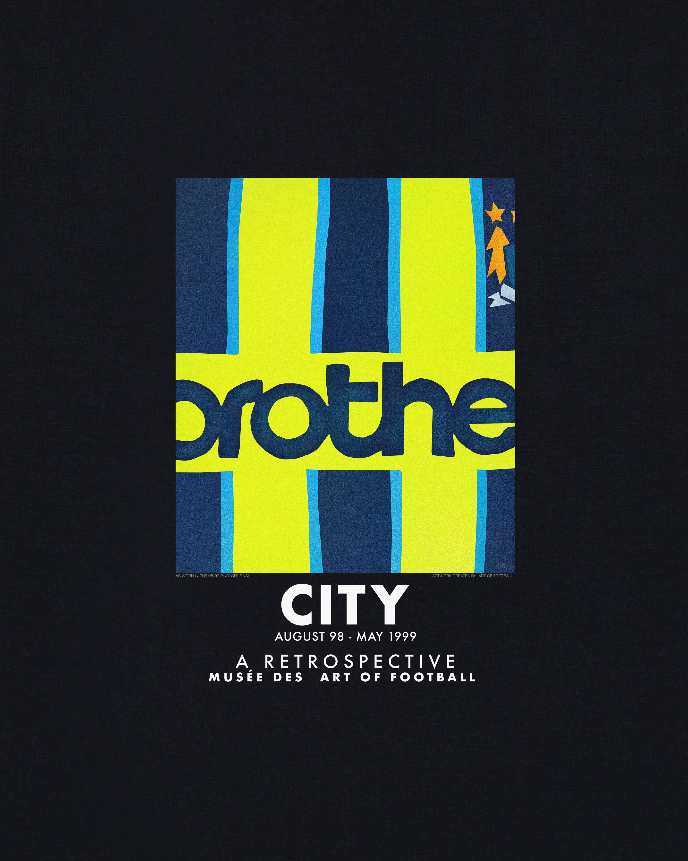 ART OF City 98-99 Tee | Black Graphic Football T-shirt