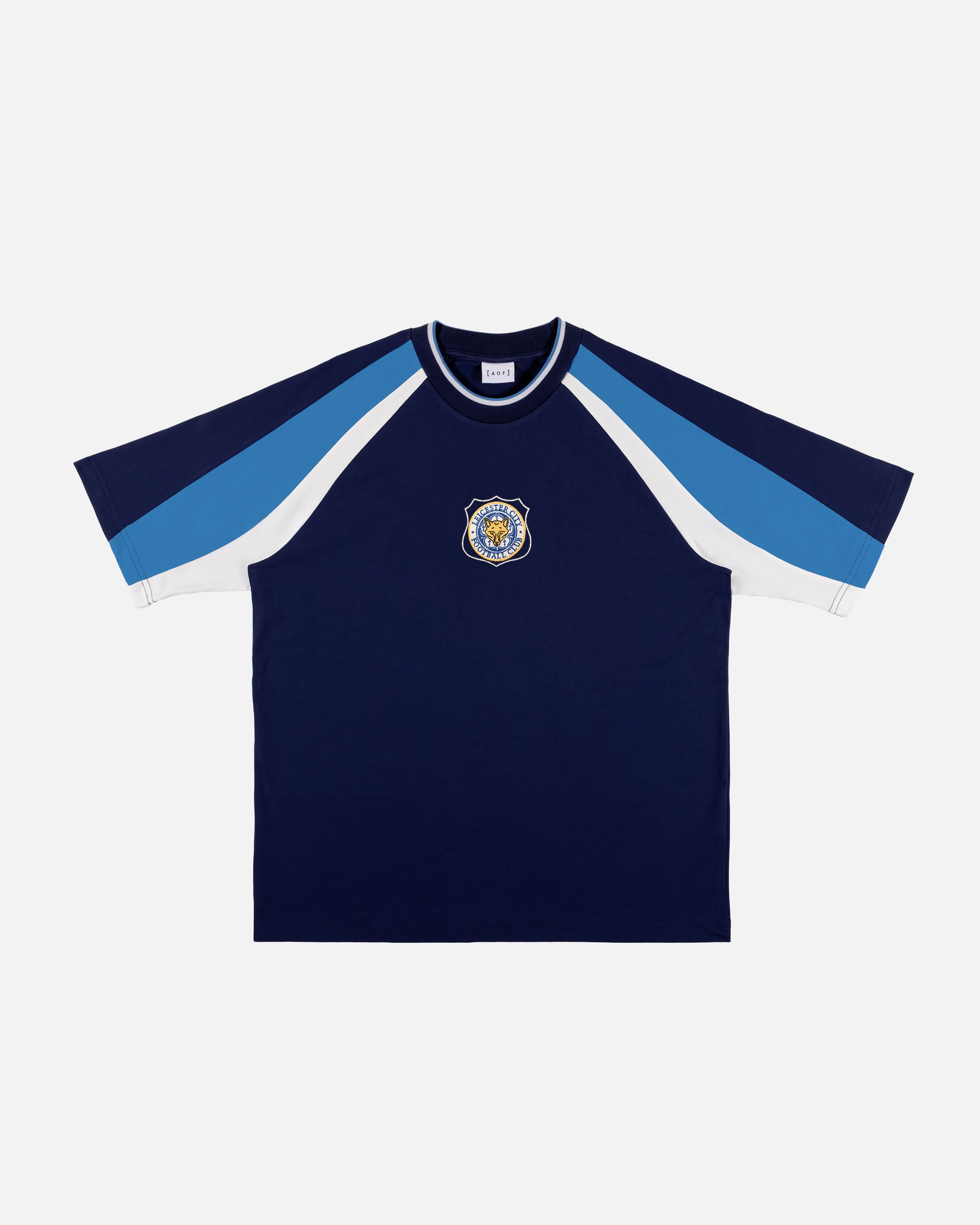 AOF x Leicester 90s Oversized Panelled T-shirt | Art of Football