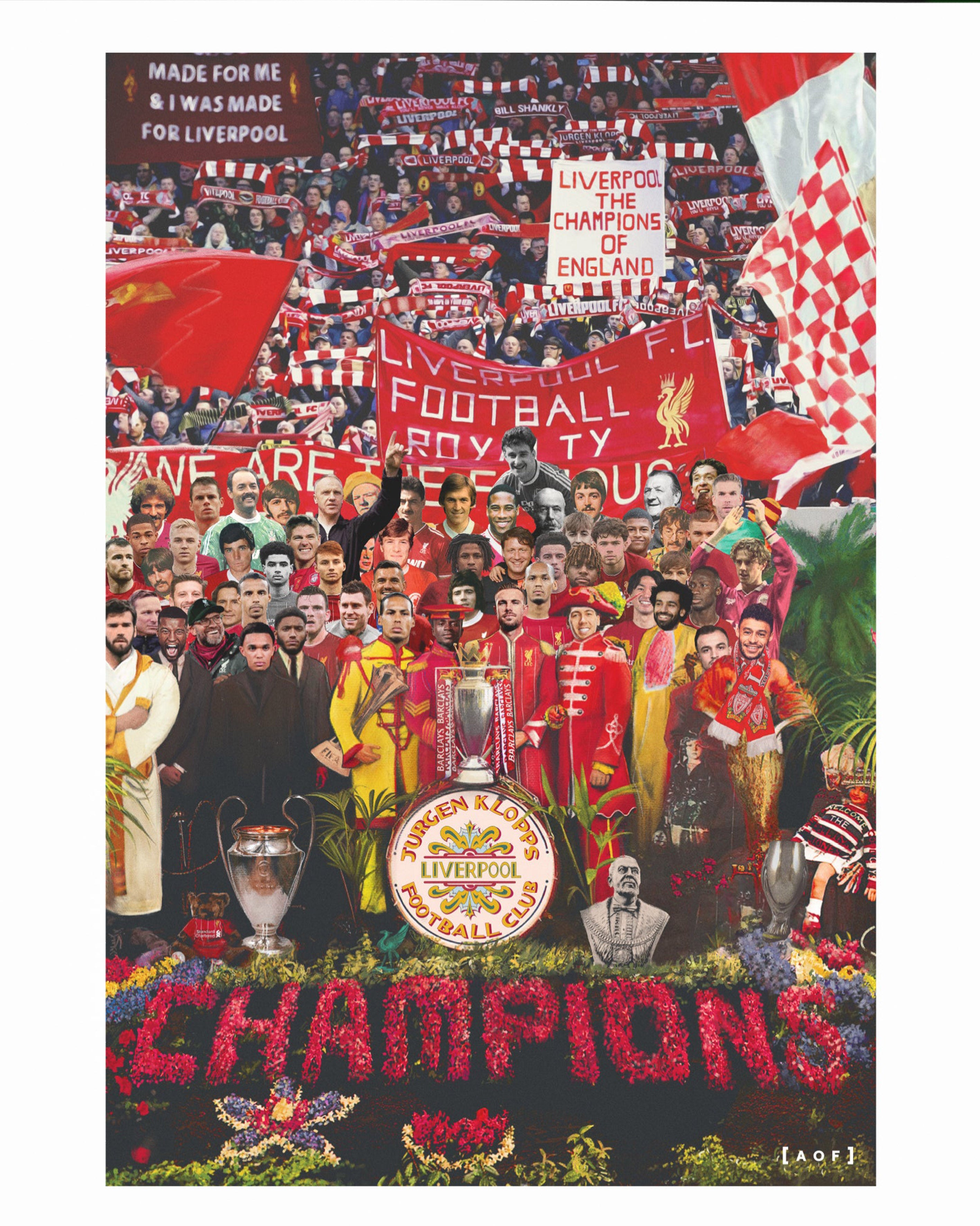 ART OF LFC You'll Never Walk Alone Framed Print | Football Wall Art