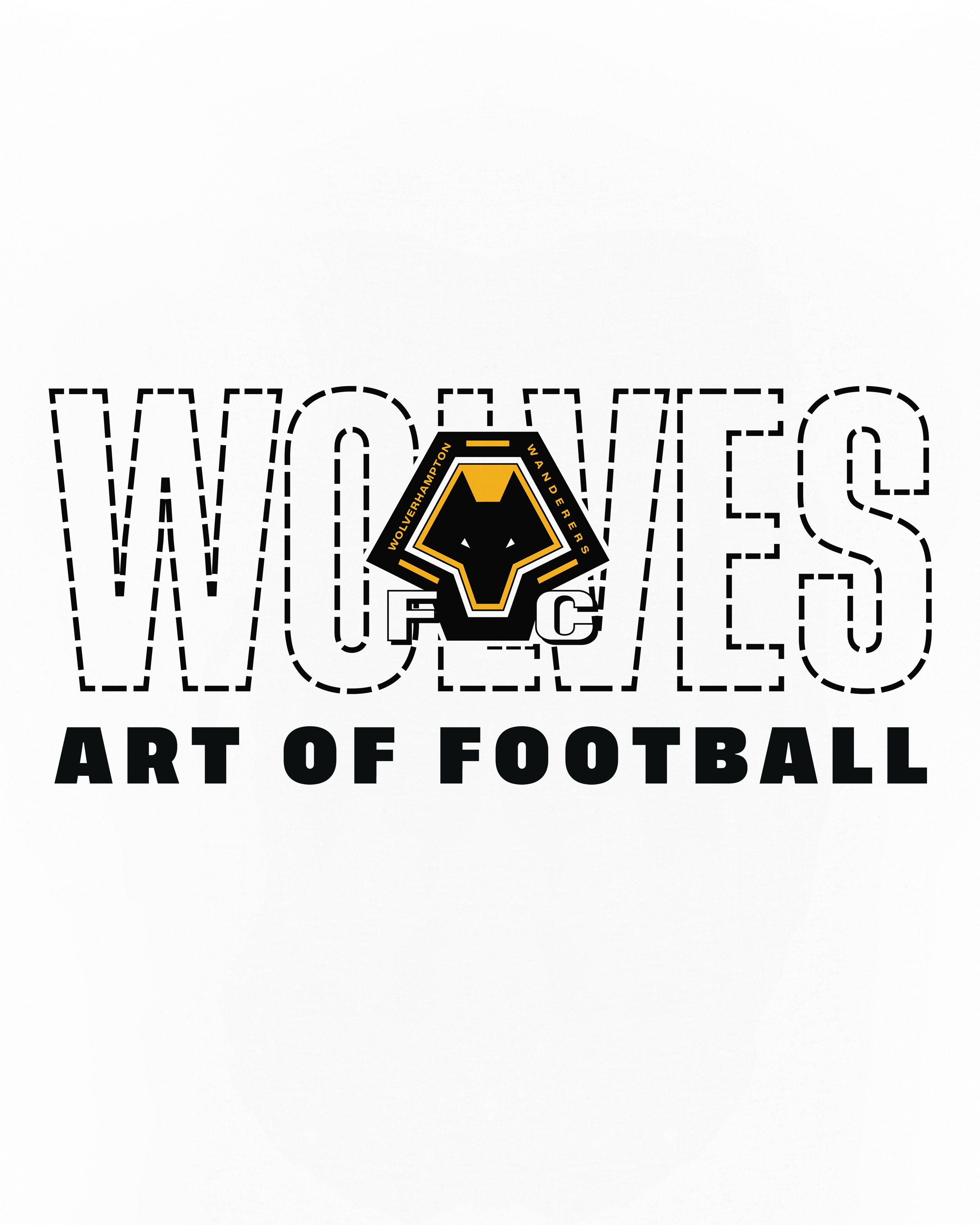 AOF Wolves 90s Tee | White Graphic T-shirt | Art of Football
