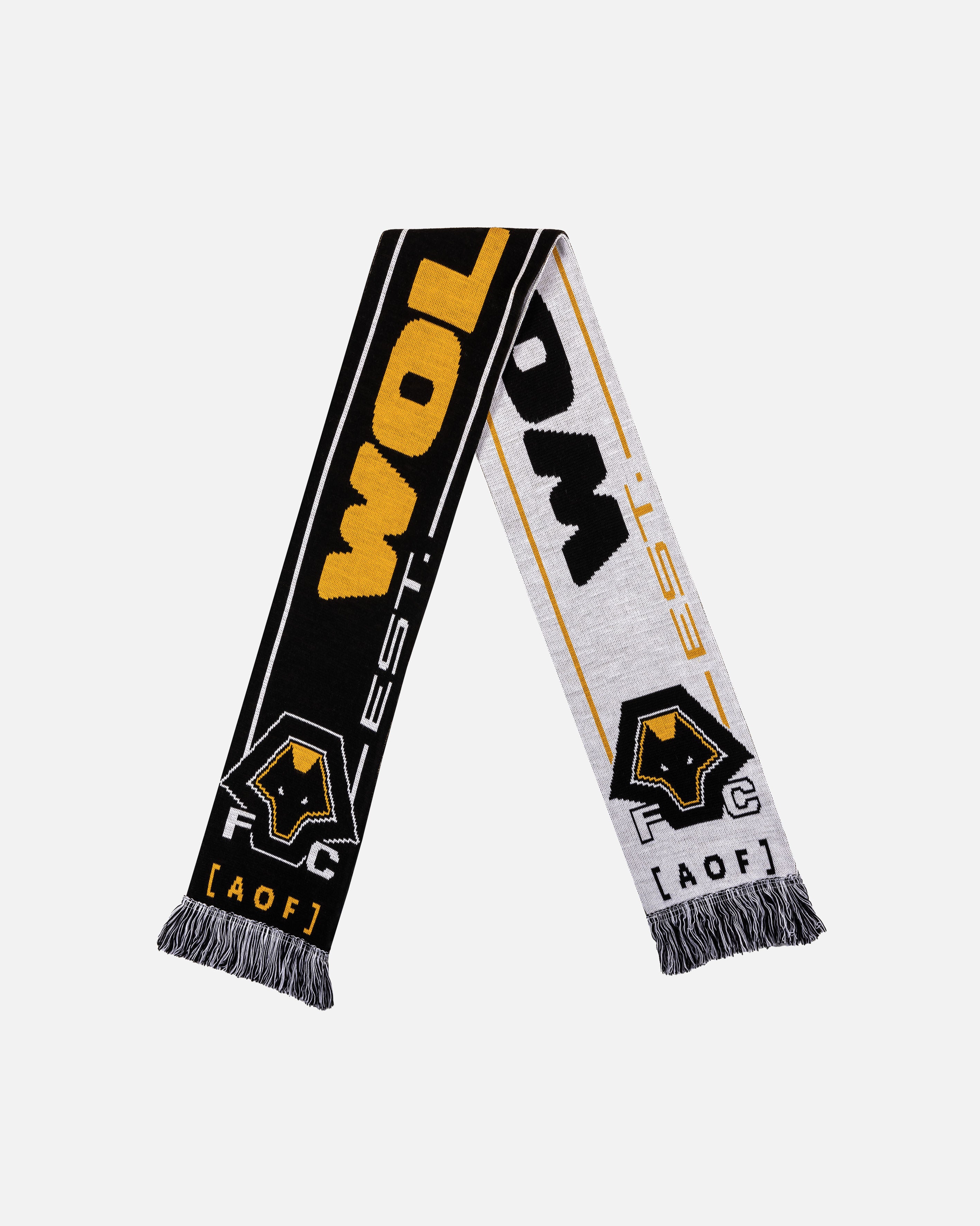 AOF x Wolves 90s Scarf | Knitted Accessories | Art of Football