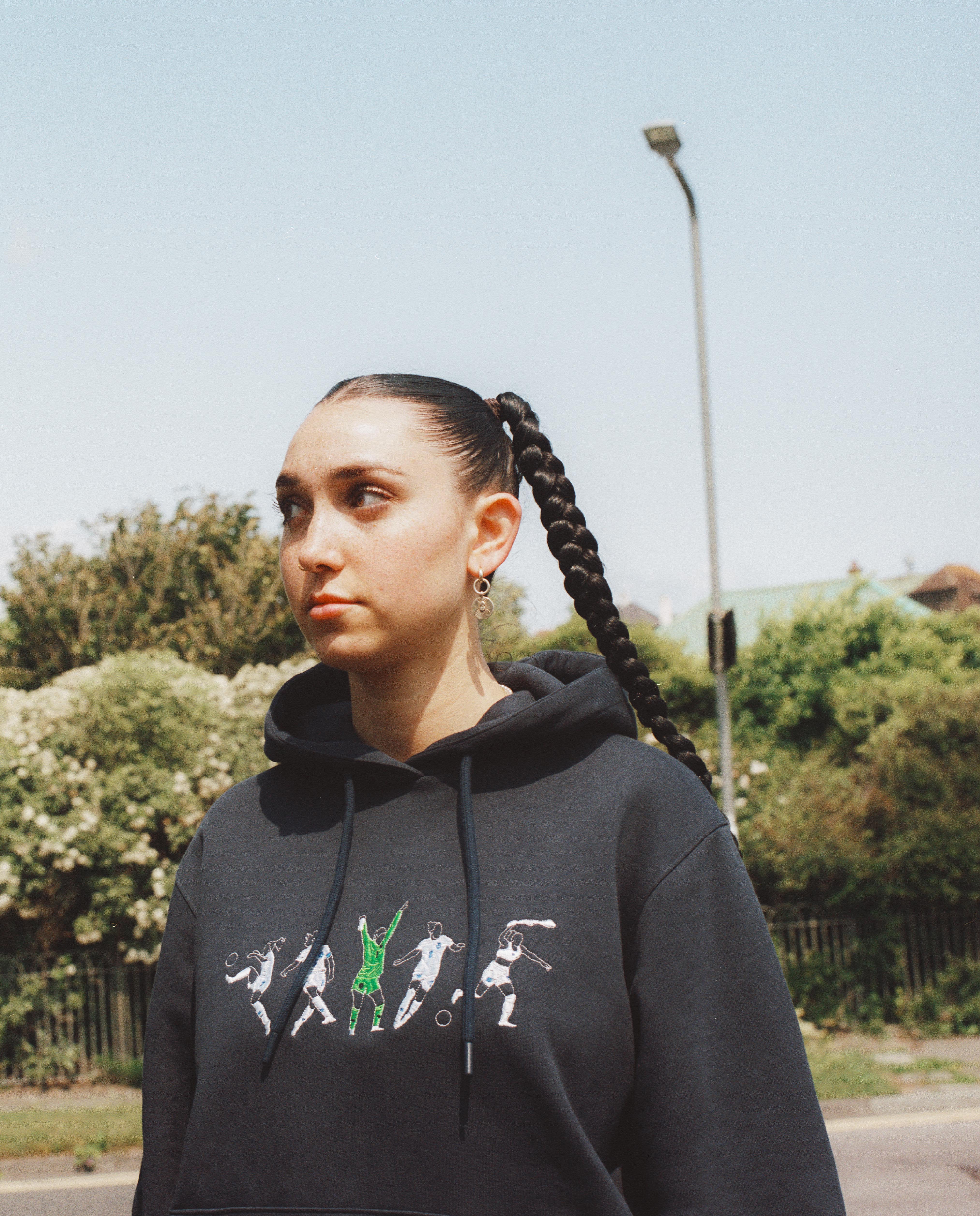 AOF x Euros 22 Embroidered Icons | Navy Hoodie | Art of Football