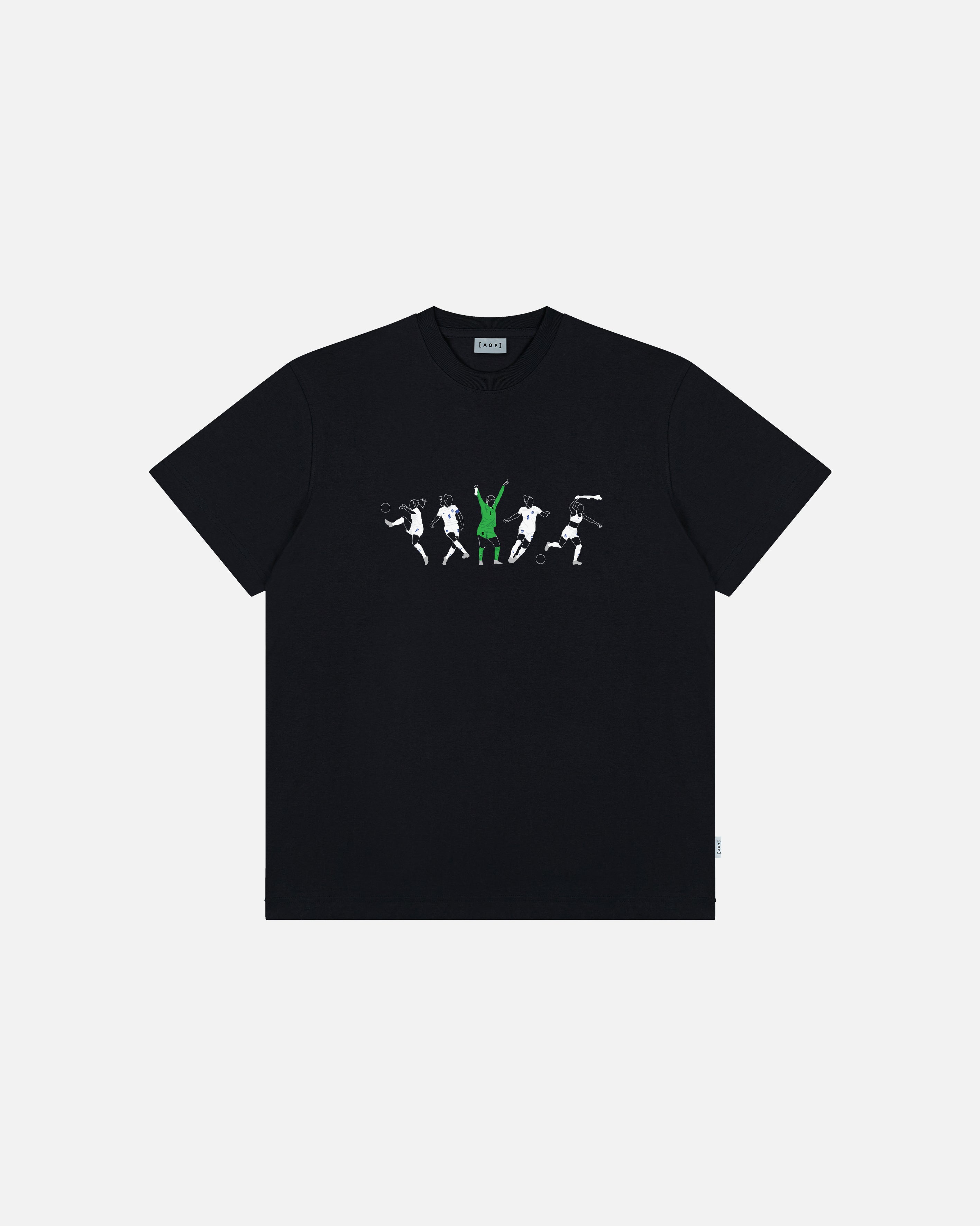 AOF Lionesses Icons T-Shirt | Black Graphic Tee | Art of Football