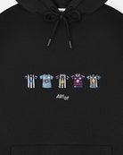 ART OF Football Toon Embroidered Classics | Black Hoodie | AOF x NUFC