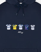 ART OF x THFC Embroidered Classics Navy Hoodie | Spurs Football Sweat