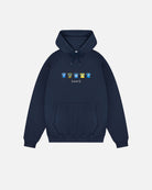 AOF Everton Embroidered Classics Hoodie | Navy Sweat | Art of Football