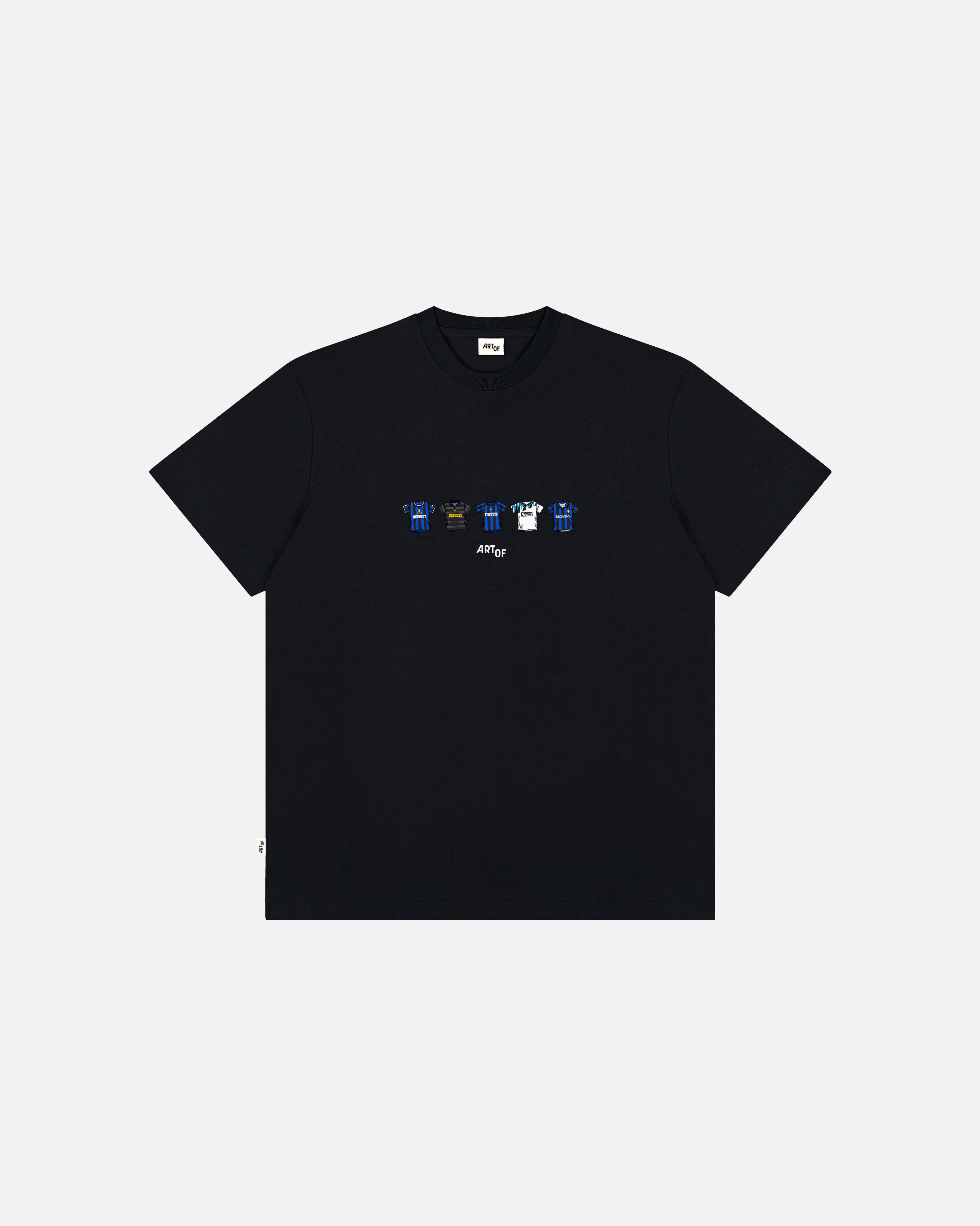 ART OF Inter Milan Printed Classics Tee | Black Football T-shirt