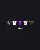 ART OF Galáctico Printed Classics Tee | Black Graphic Football T-shirt