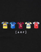 AOF AFC Embroidered Classics | Black Hoodie | Art of Football