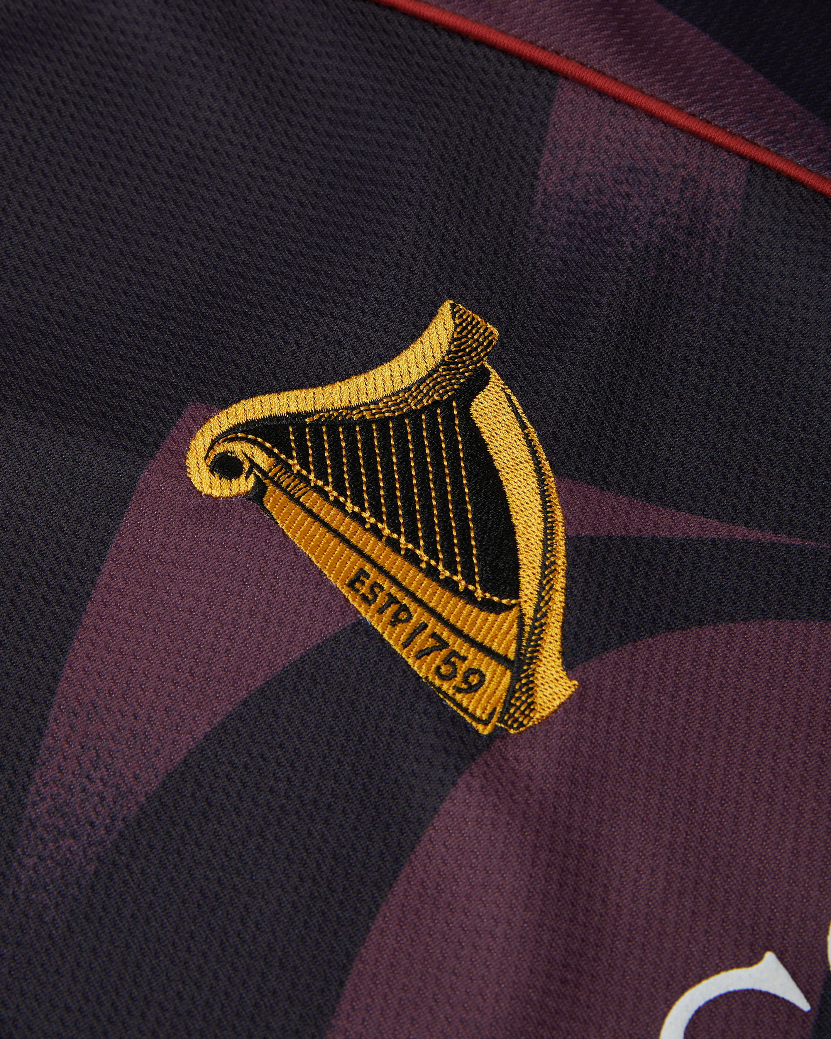 ART OF Football x Guinness Football Shirt | AOF Burgundy Top