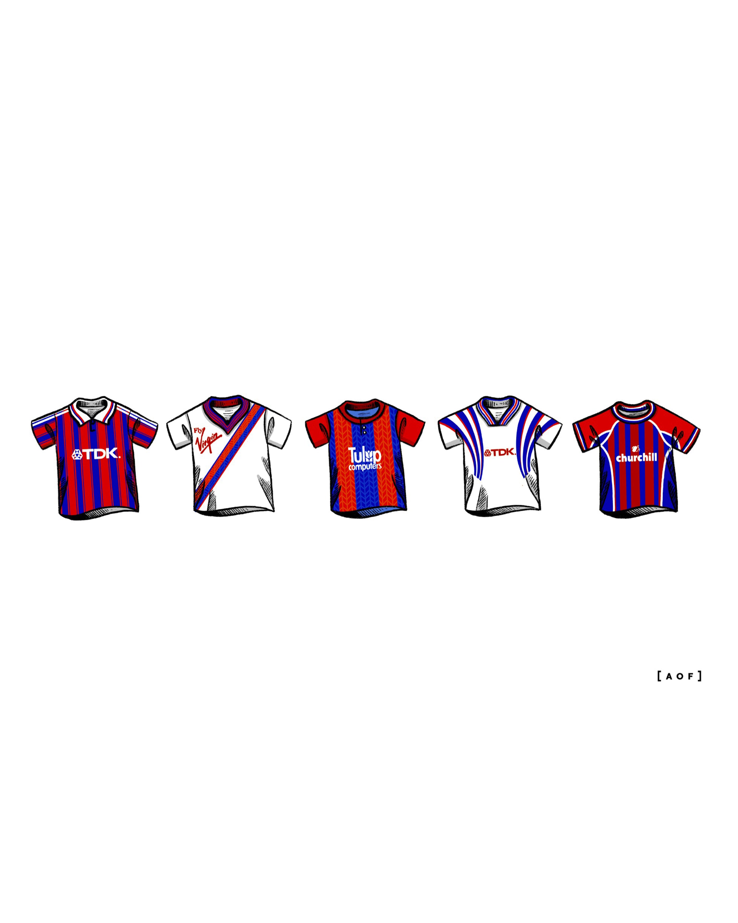 ART OF x Crystal Palace Classics Framed Print | CPFC Football Art