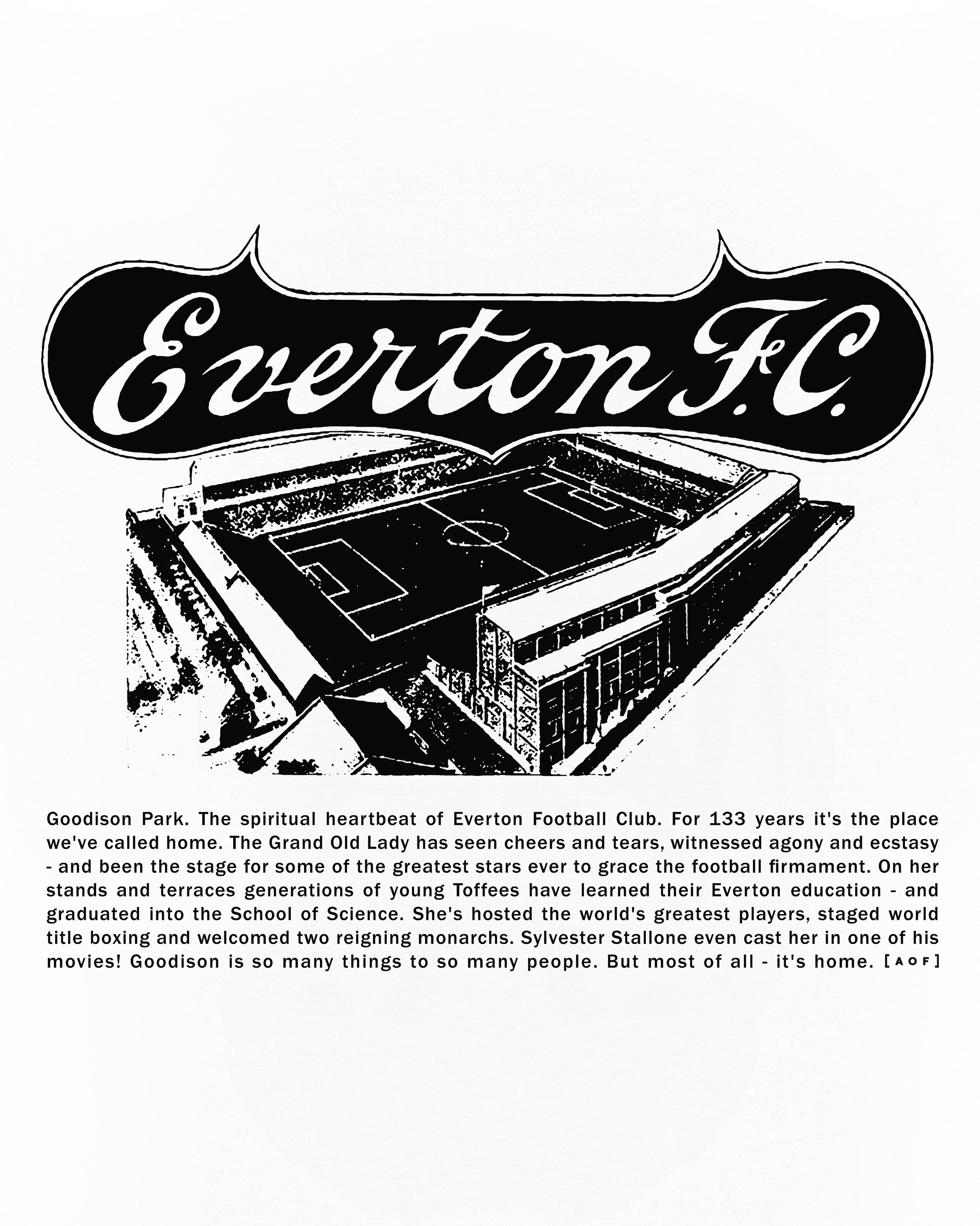 AOF Everton 1937 Programme Tee | White T-shirt | Art of Football