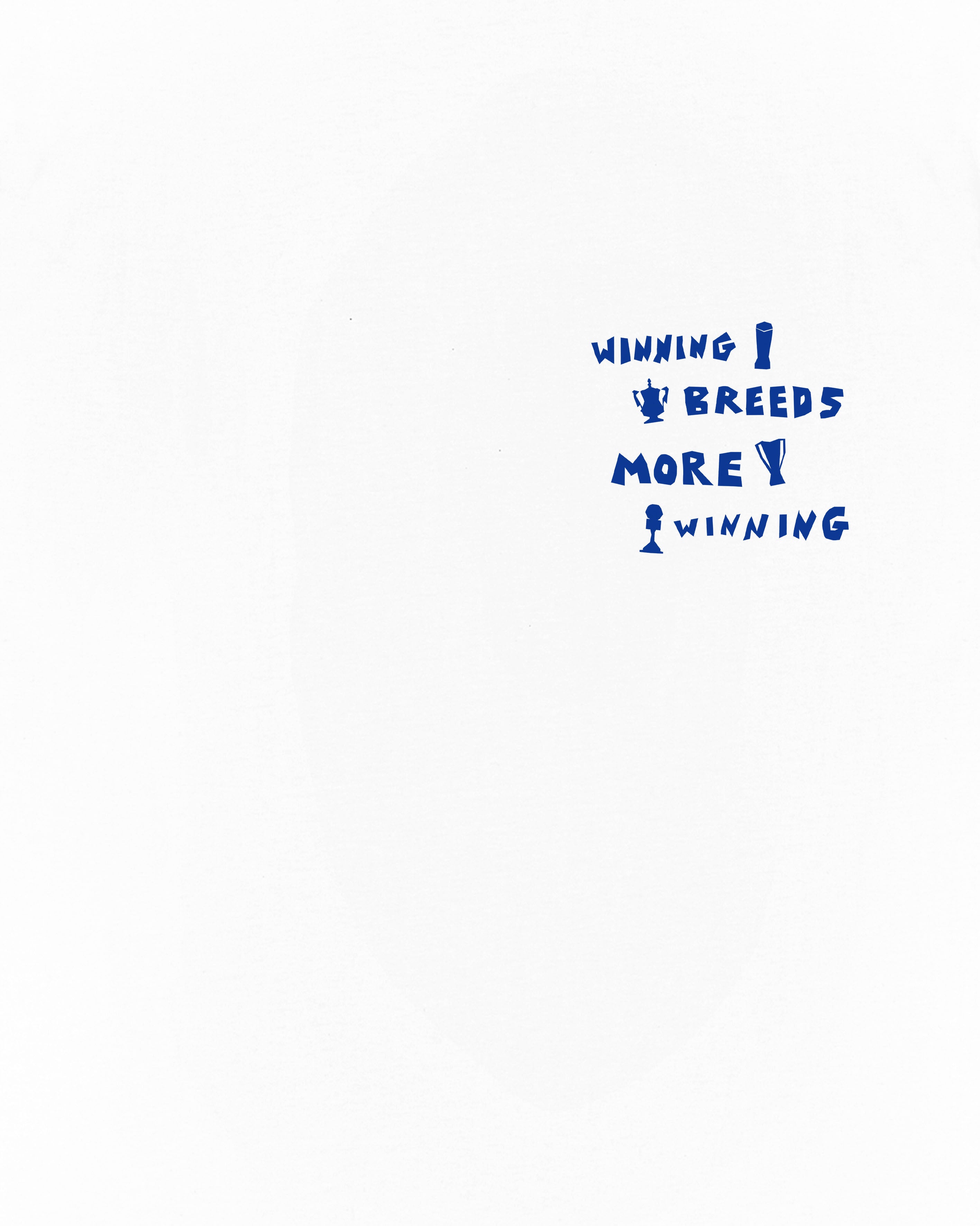 ART OF CFCW The Blue Woman Tee | White Graphic Football T-shirt