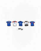 ART OF x Ranger Printed Classics Tee | White Graphic Football T-shirt