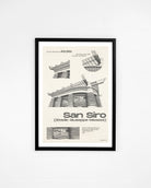 ART OF Rossoneri Blueprint Framed Print | AC Milan Football Wall Art